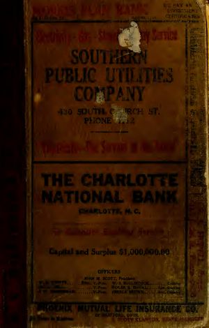 Hill's Charlotte (Mecklenburg County, N.C.) City Directory [1933]